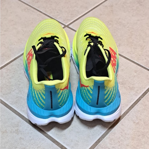 Hoka Mach 5 running shoe - bright yellow/lime - featuring a PROFLY+ midsole - Picture 4 of 7